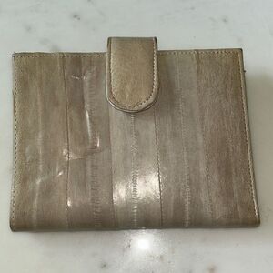 Lee Sands Eelskin tan wallet Vintage